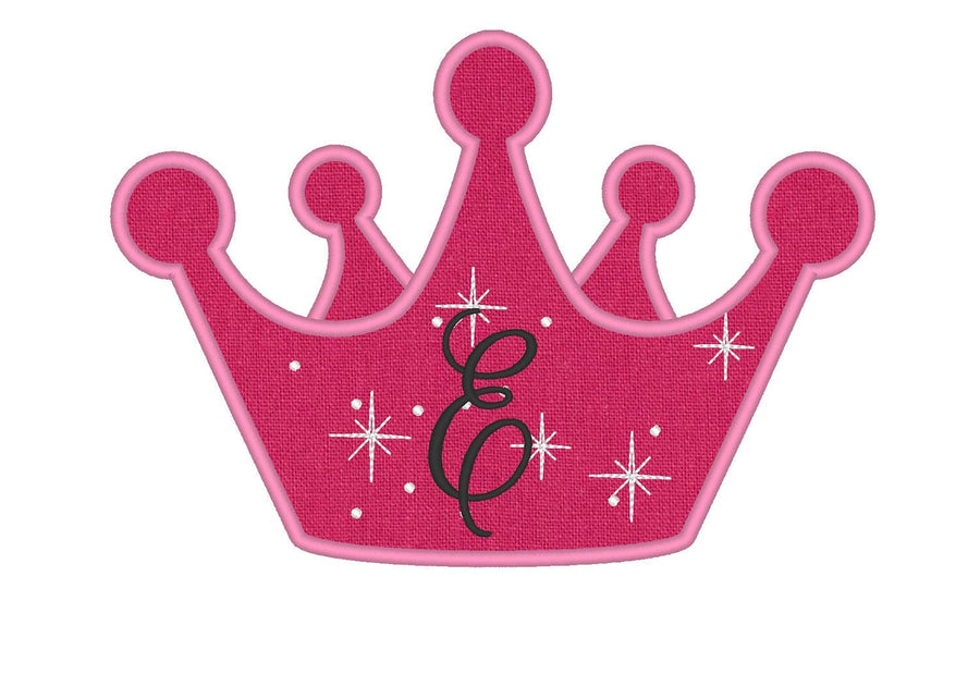 Little Princess Birthday Crown Applique
