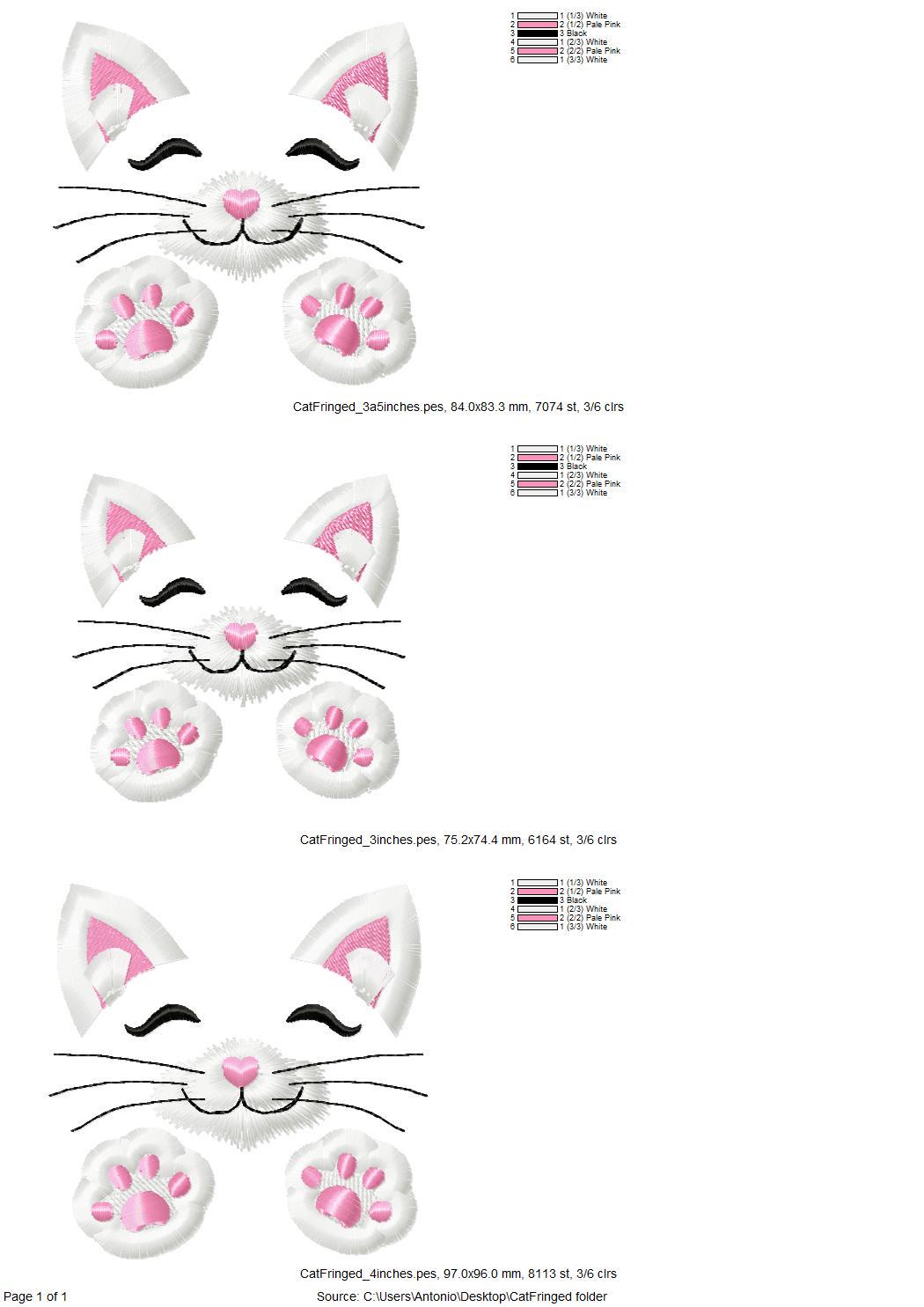 Little Fringed Kitty Cat