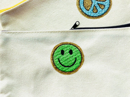 Happy Face Faux Chenille Stitch