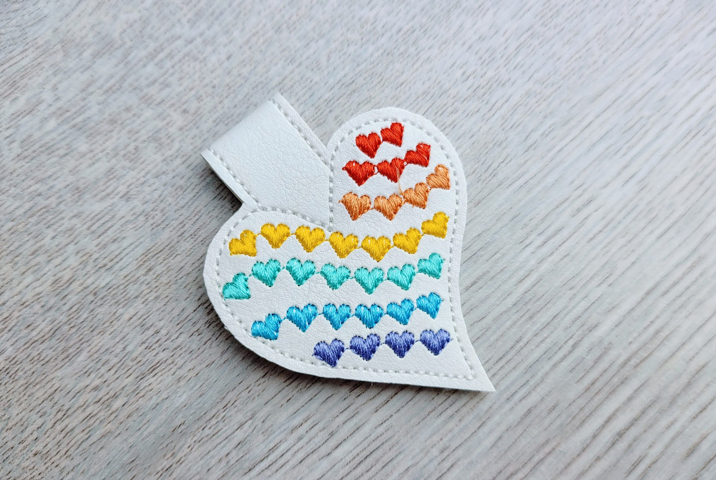 Rainbow Heart Keychain ITH