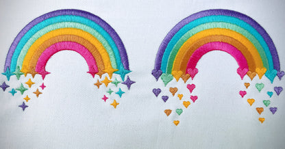 Heart and Star Rainbow Set of 2
