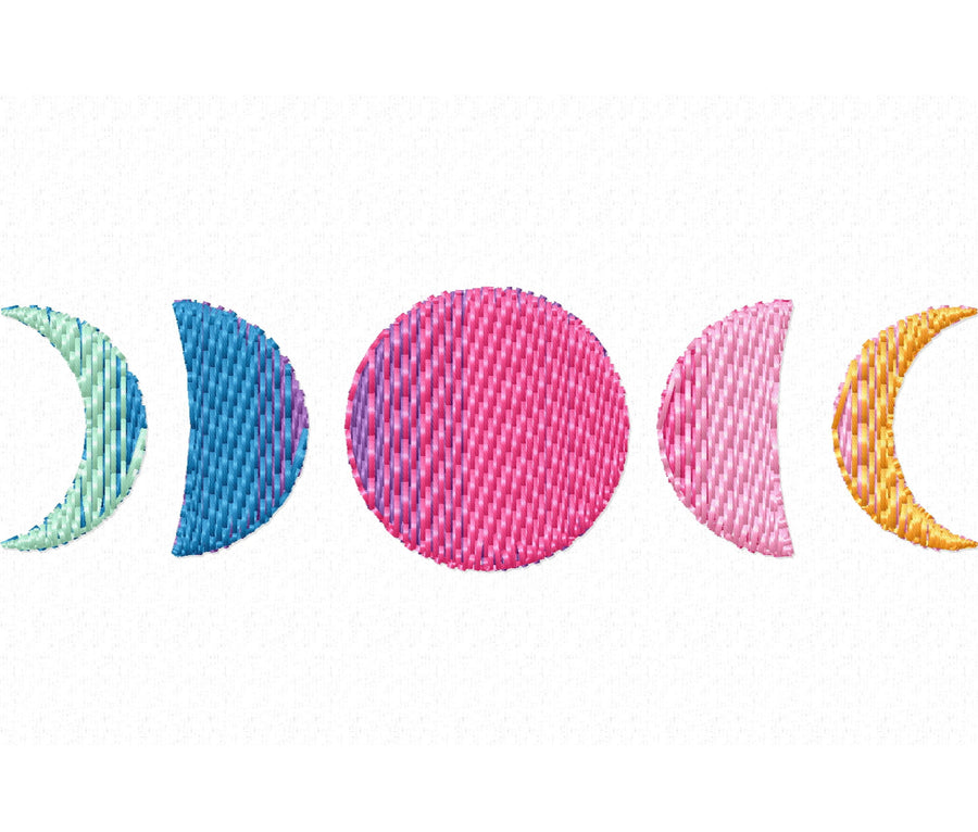 Mini Iridescent Moon Phases