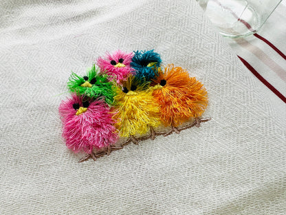 Fringed Stacked Chick Flock of 6