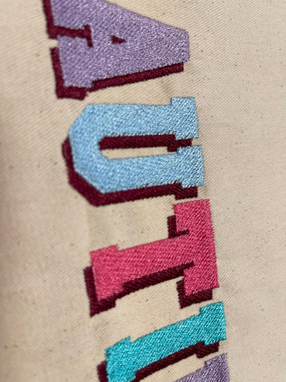 Mini Varsity Collegiate Block Shadow Font