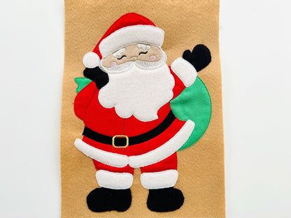 Big Merry Christmas Santa Applique