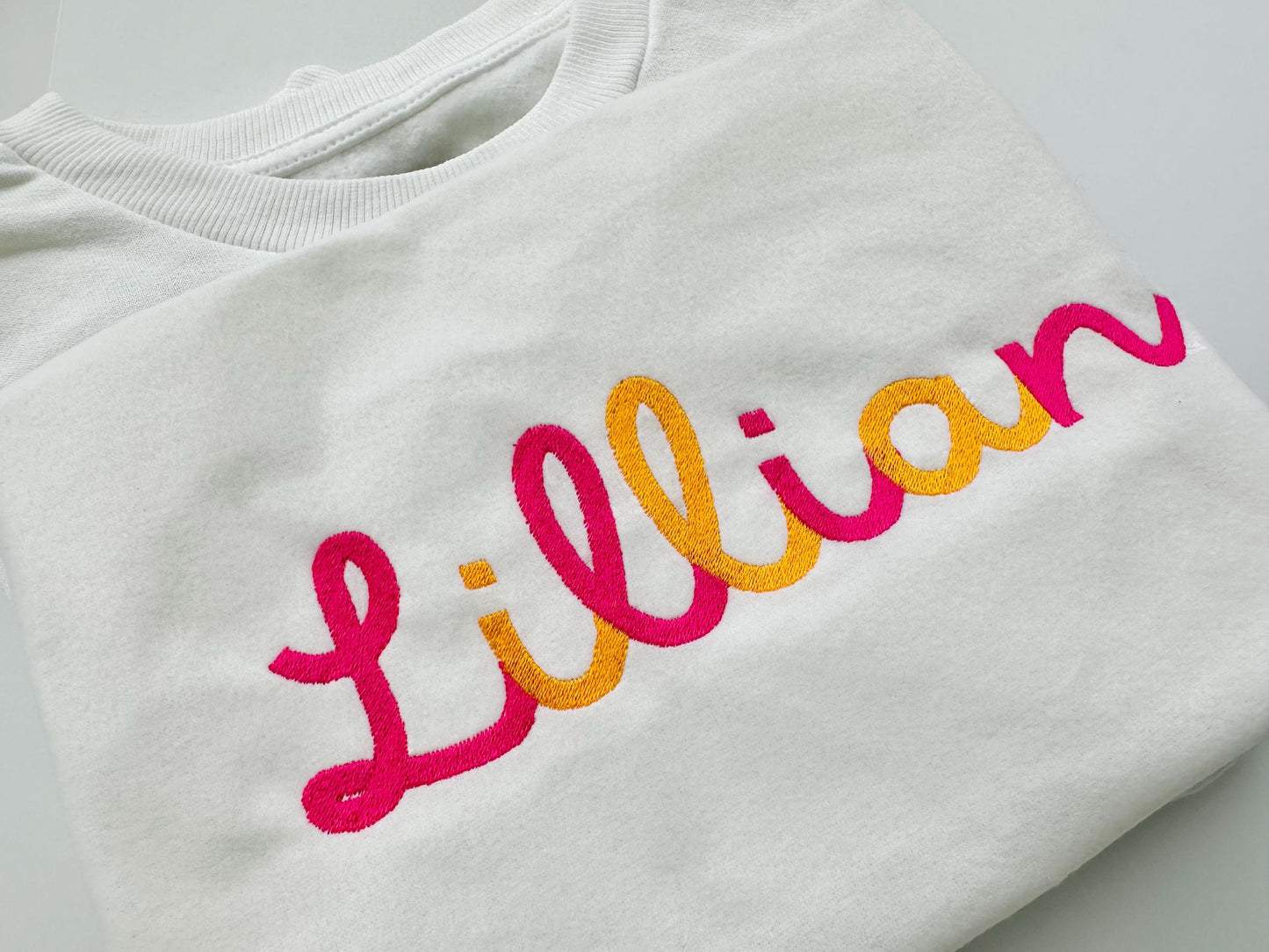 Fill Stitch Handwritten Script Font Lillian