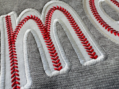 Baseball Stitch Sport Font Applique