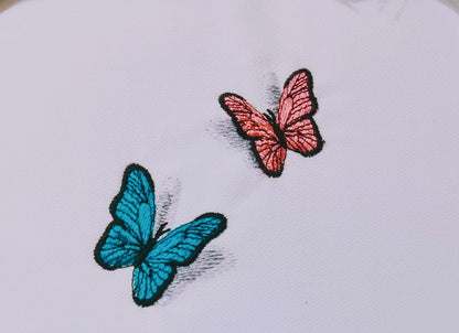 Realistic Small Butterfly 2 in a row