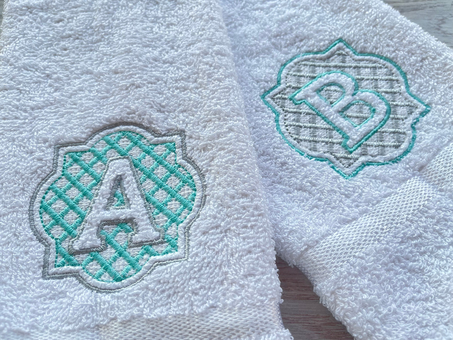 Gingham Embossed Monogram