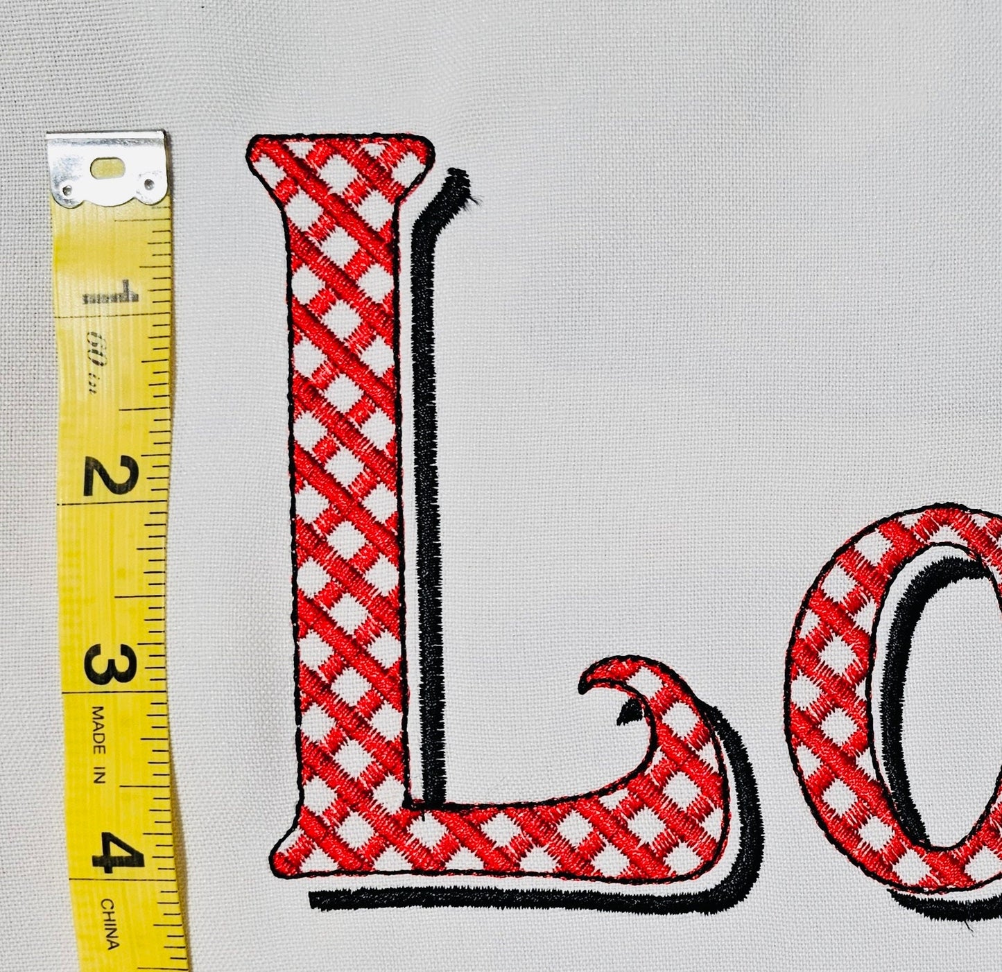 Gingham Christmas Shadow Font