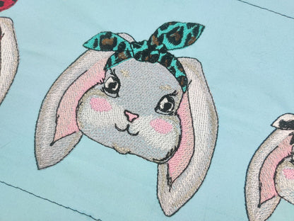 Patterned Bunny 3 in a row