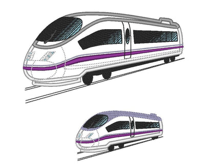 Speed Fast Train Applique