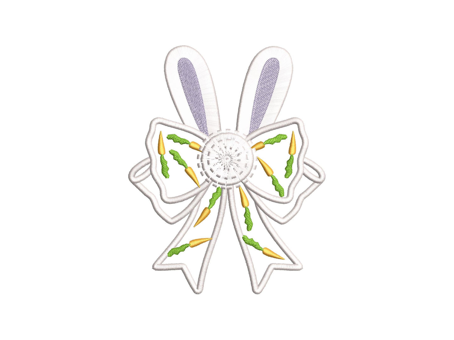 Fringed Easter Bunny and Bow