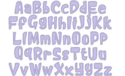 Kids Wild Things Funny Font Applique