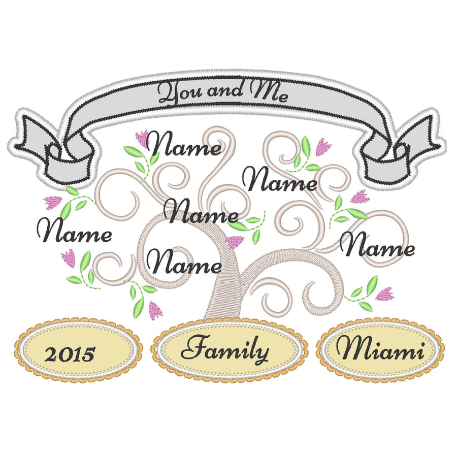 Fancy Romantic Family Tree Set