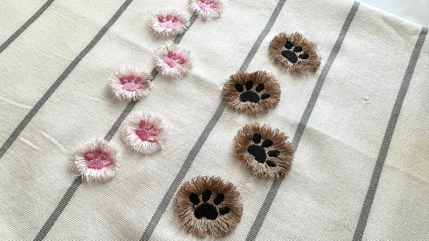 Small Fringed Fluffy Paw