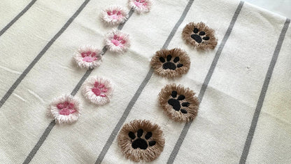 Small Fringed Fluffy Paw