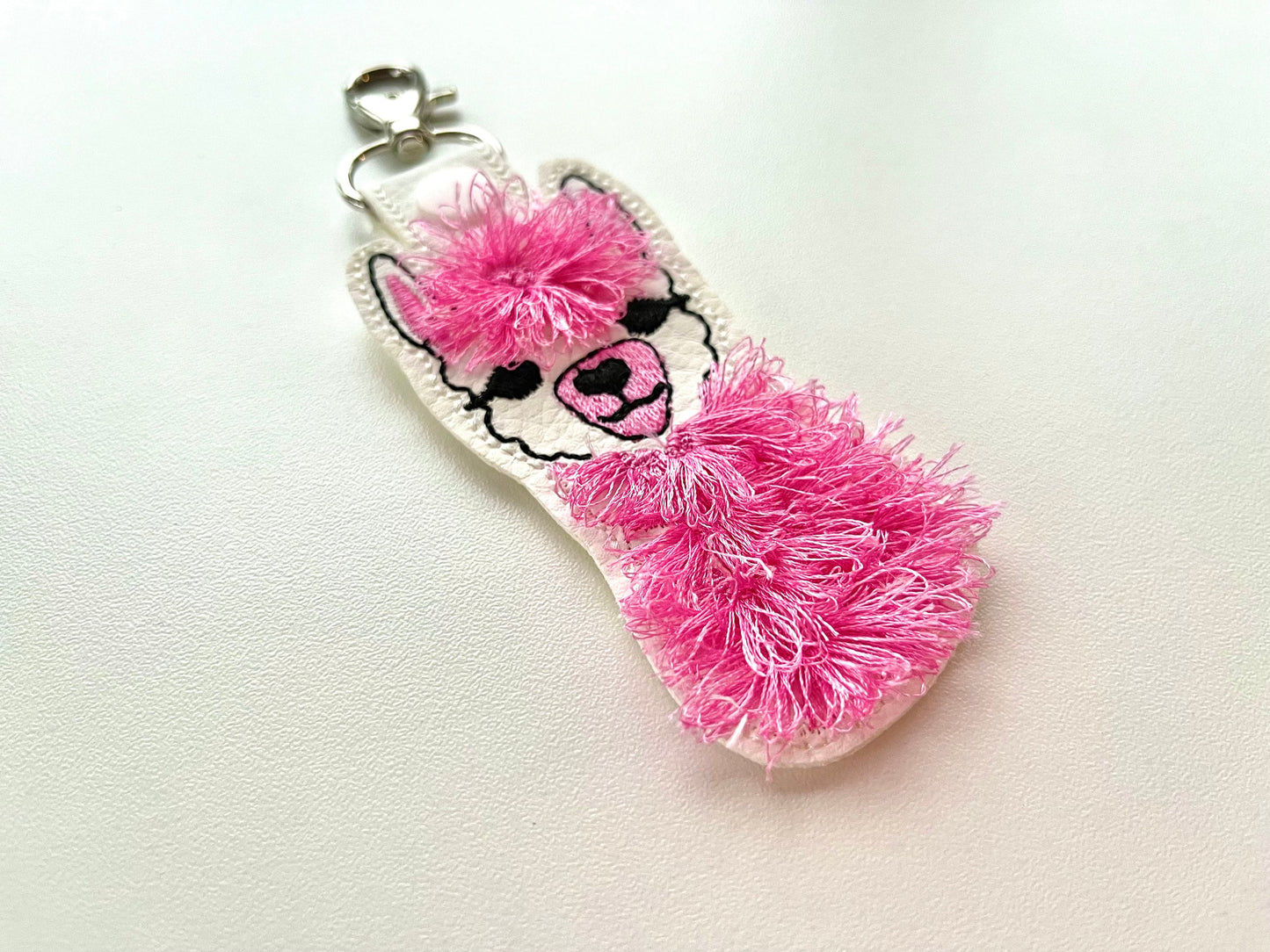 Fringed Llama Keychain