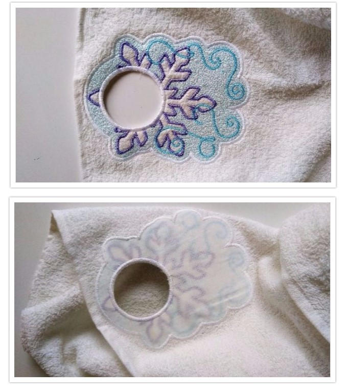 Snowflake Towel Hanging Hole Topper