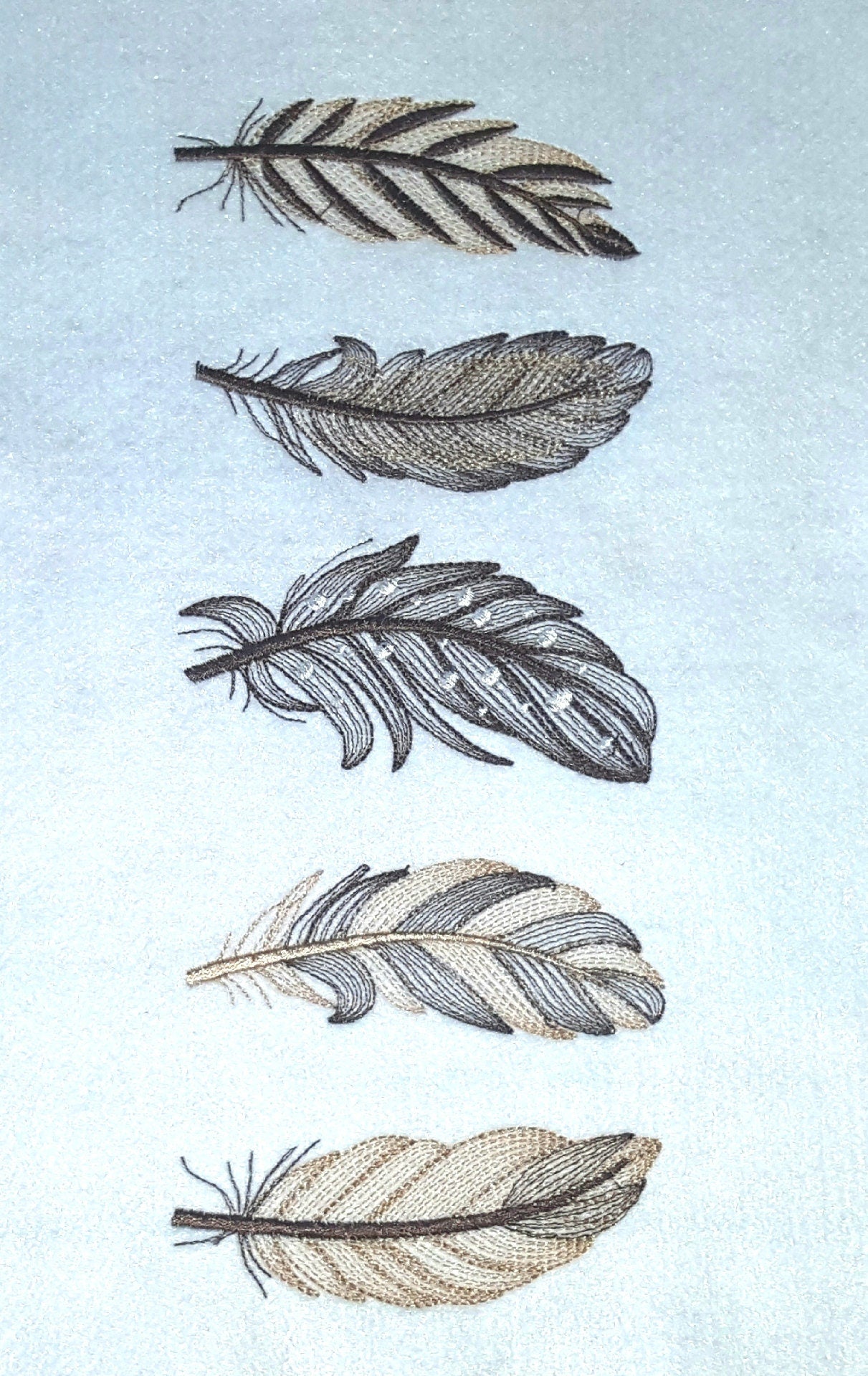 Tiger Leopard Print Feather Set of 5