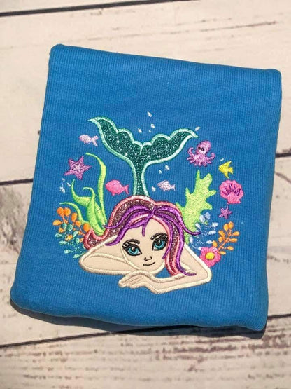 Dreaming Mermaid Applique