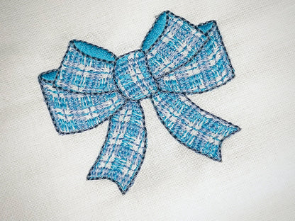 Mini Gingham Plaid Patterned Bow