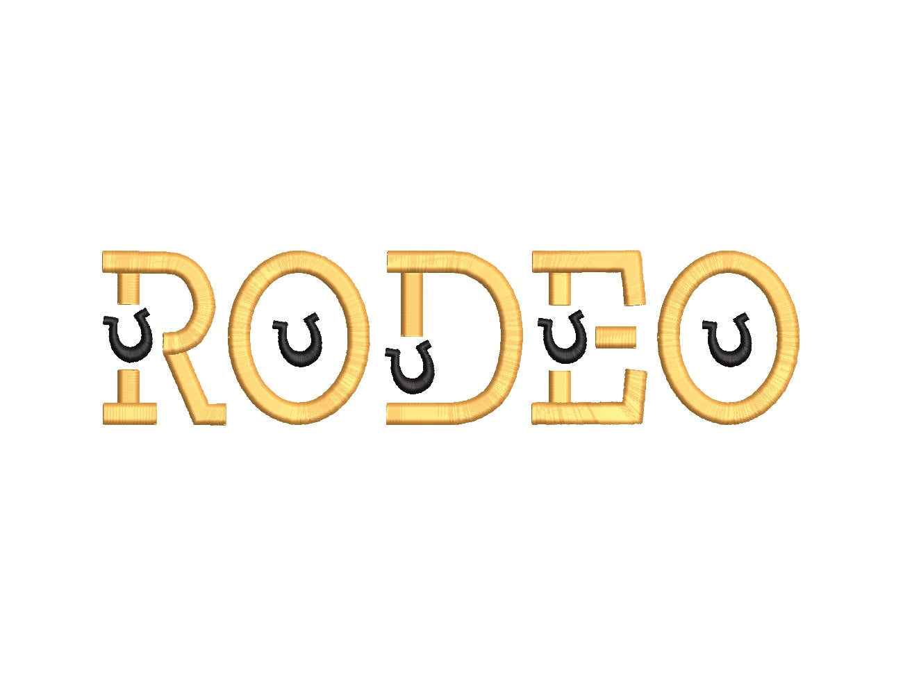 Puffy Puff Foam Horseshoe Font