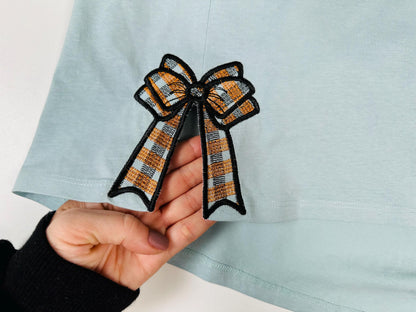 Gingham Plaid Patterned Lora Bow