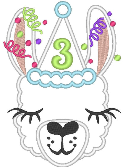 Llama Alpaca Birthday Hat Number Set
