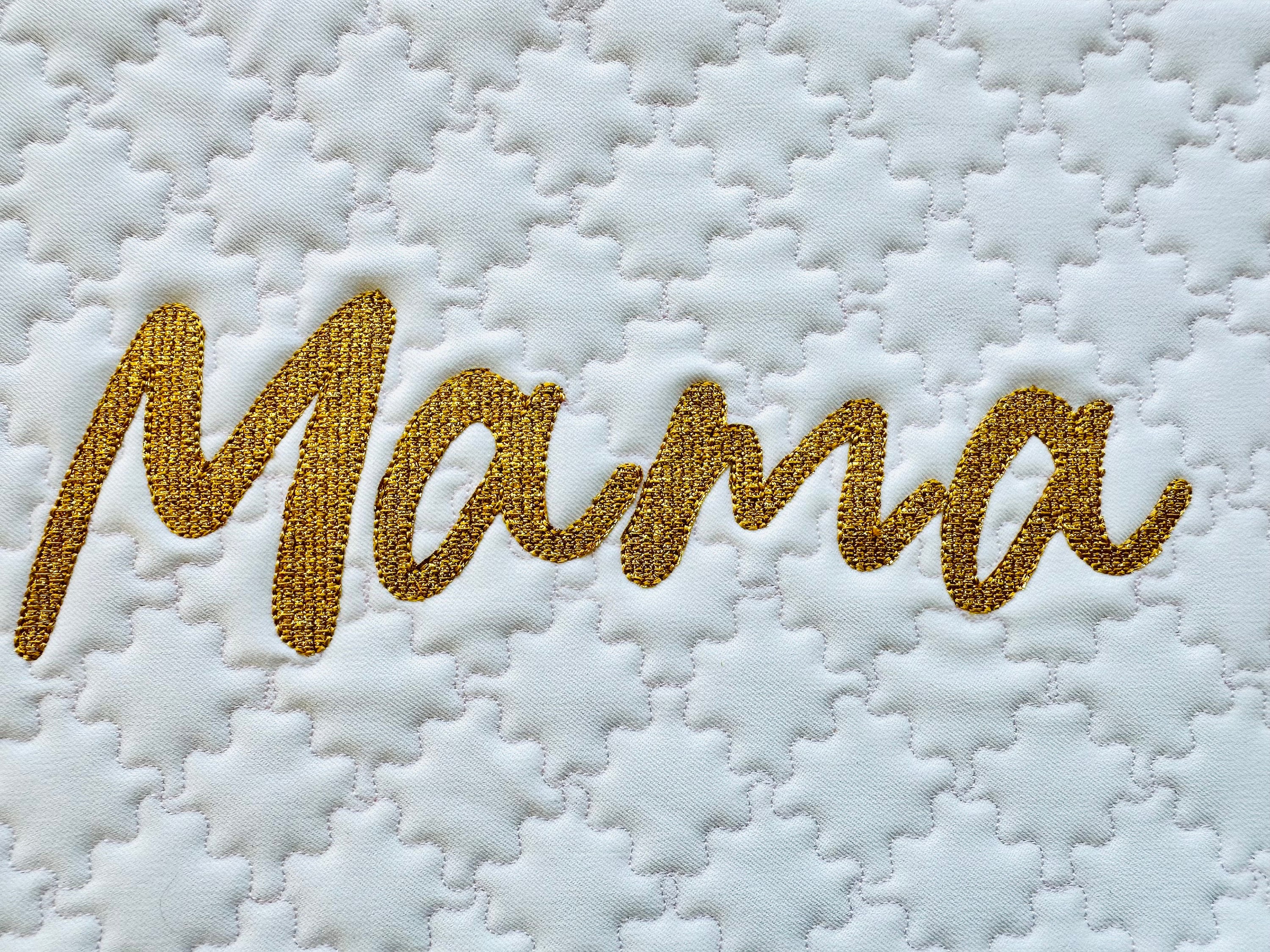 Glitter or Mylar Light Stitch Font alphabet monogram handwritten ...