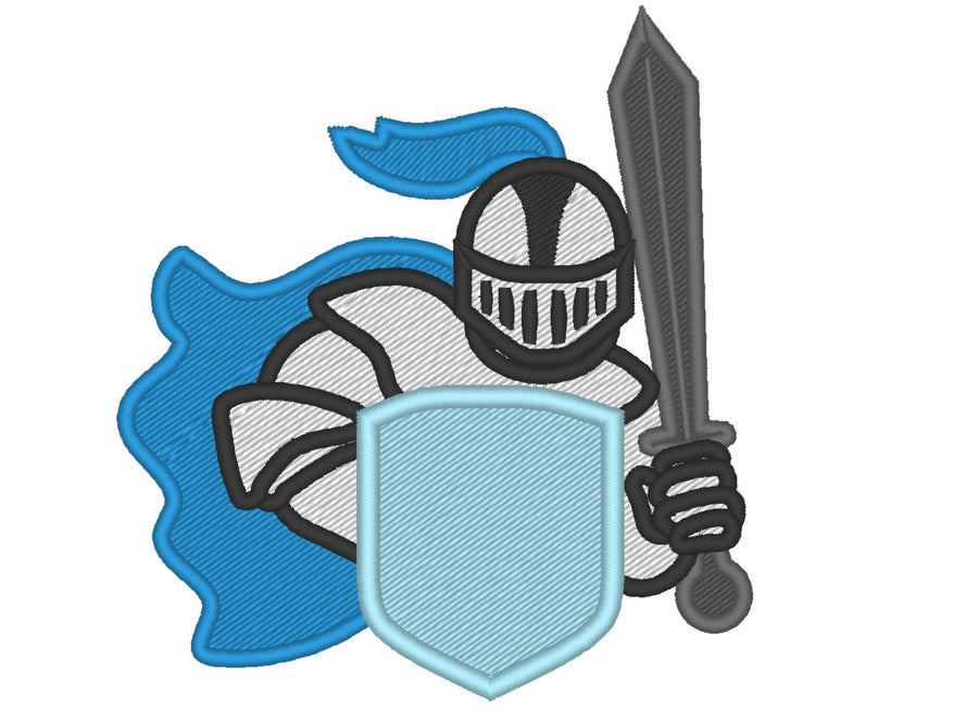 Knight Applique and Fill Stitch