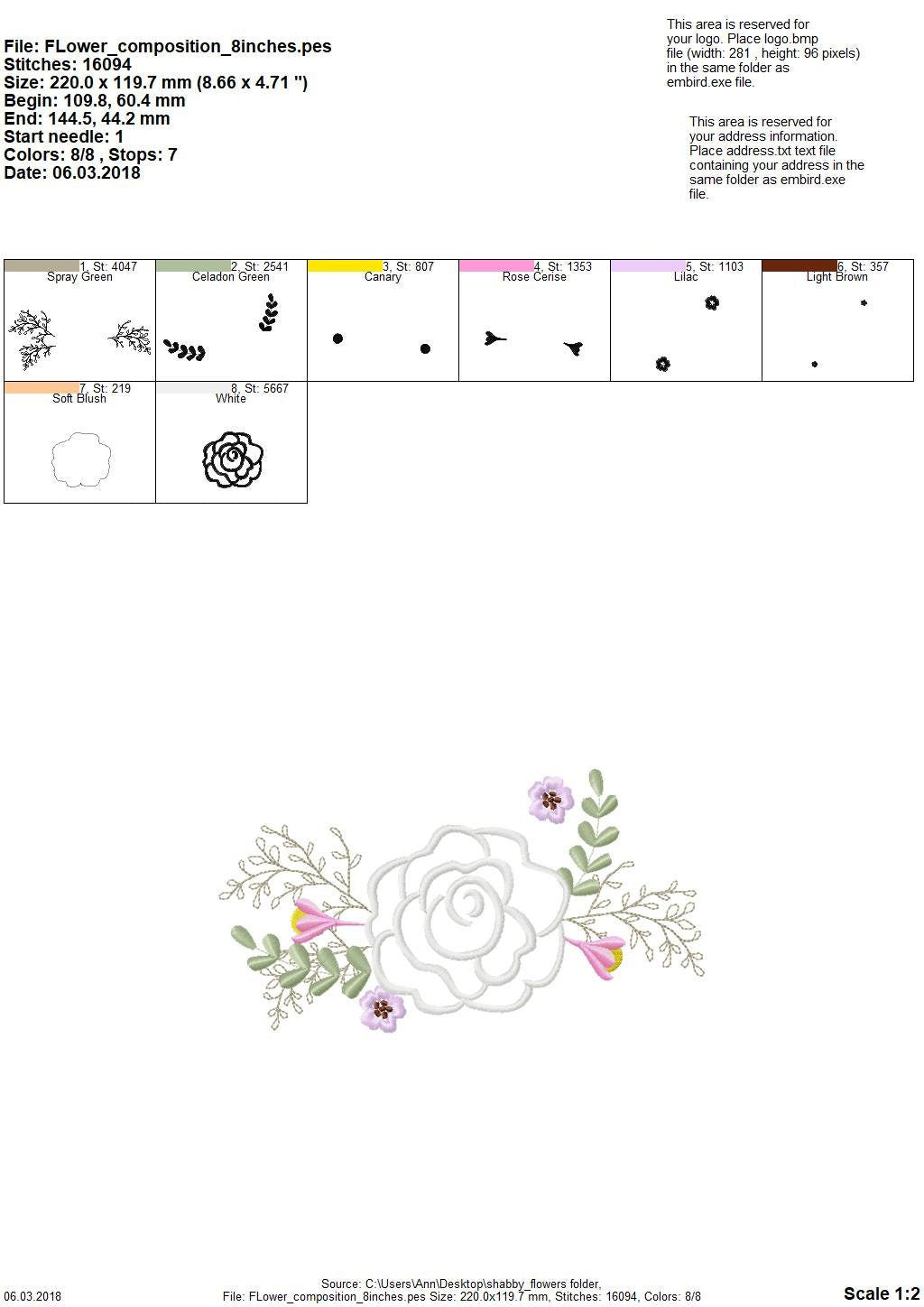 Shabby Chic Floral Rose Bouquet