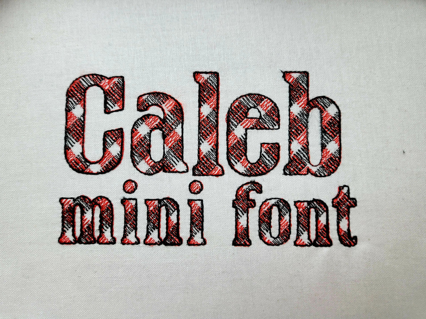 Mini Tartan Gingham Font