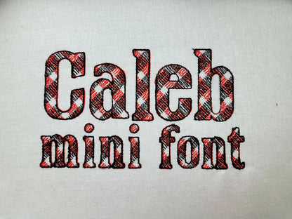 Mini Tartan Gingham Font