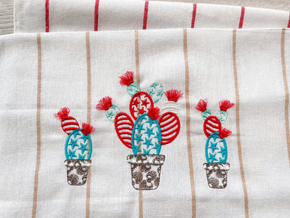 4th of July Patriotic Cactus Succulent