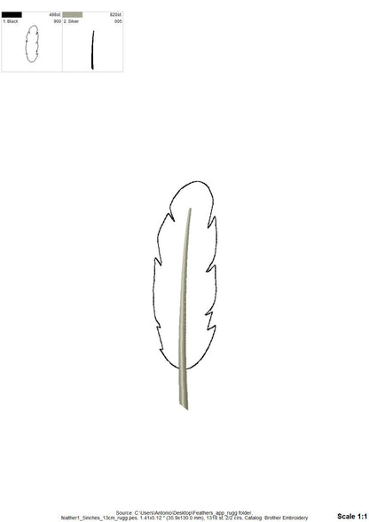 Feather Set of 4