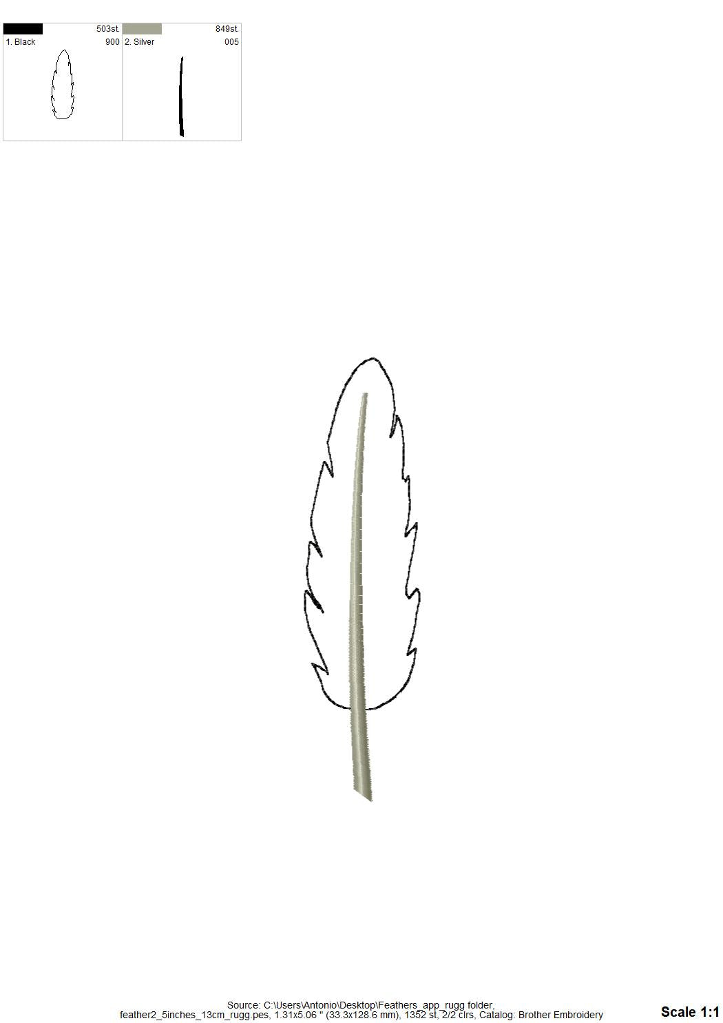 Feather Set of 4
