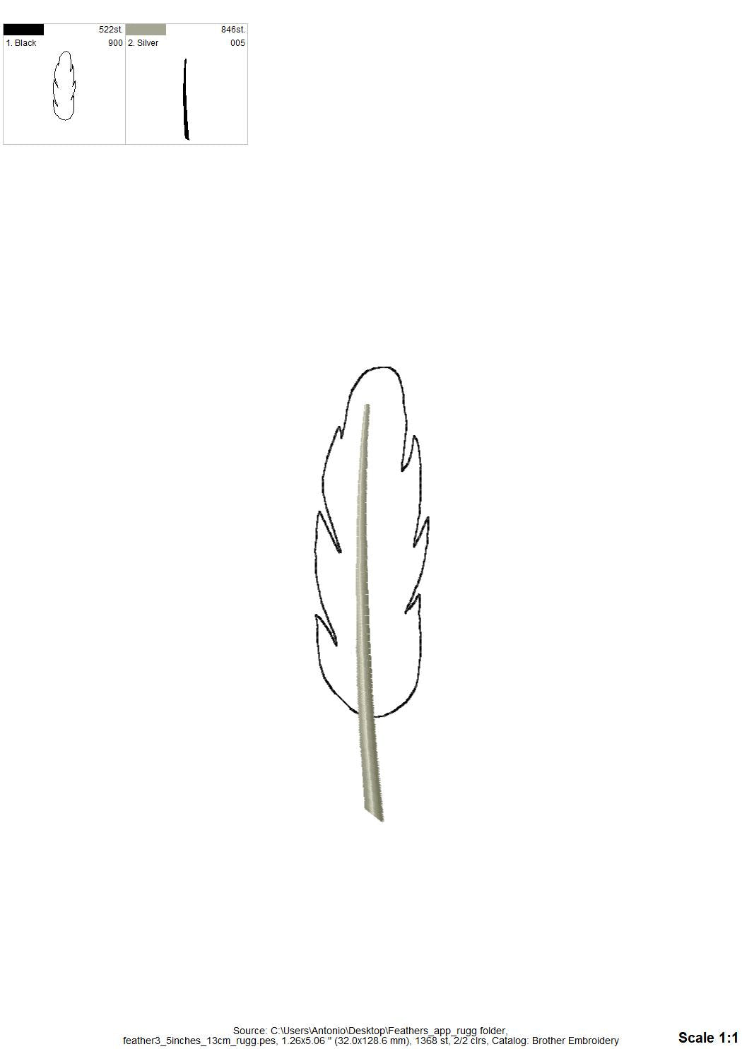 Feather Set of 4
