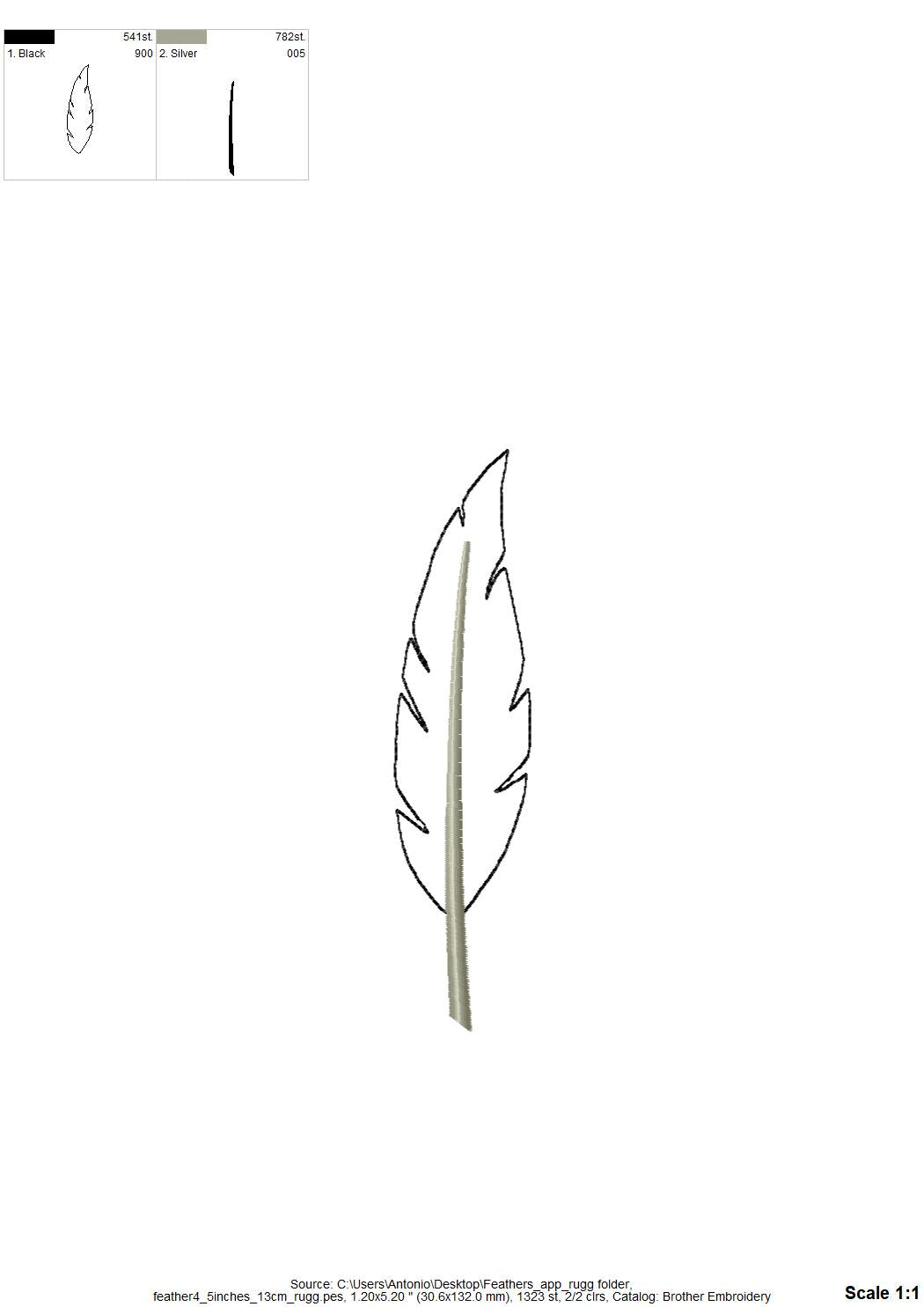 Feather Set of 4
