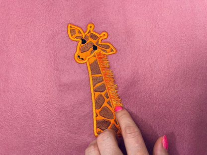 Fringed Giraffe Head Applique