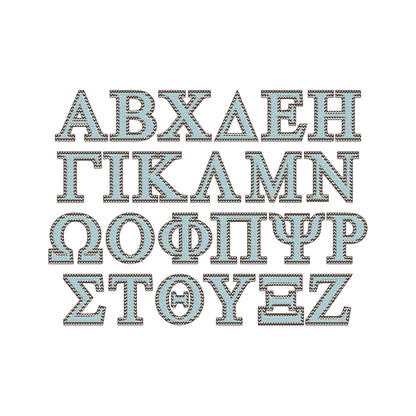 Chevron Classic Sororities Greek Font