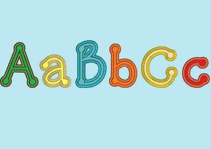 Dot To Dot Font Applique