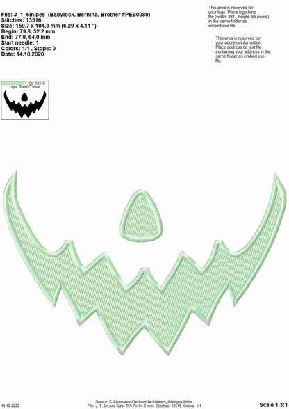 Facemask Jack-o-Lantern Pumpkin