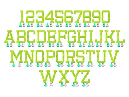 Fringed Summer Font With Tassels