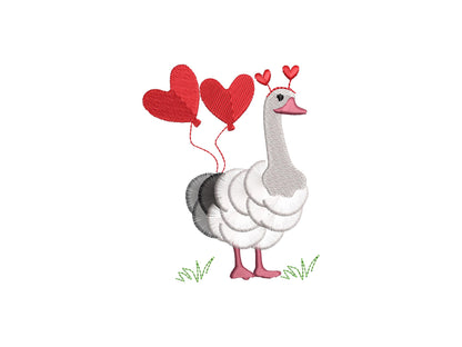 Fringed Valentine Goose