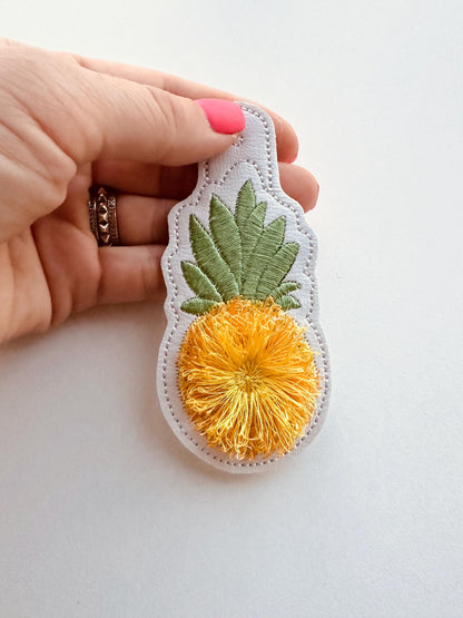 Fringed Pineapple Fruit Keychain