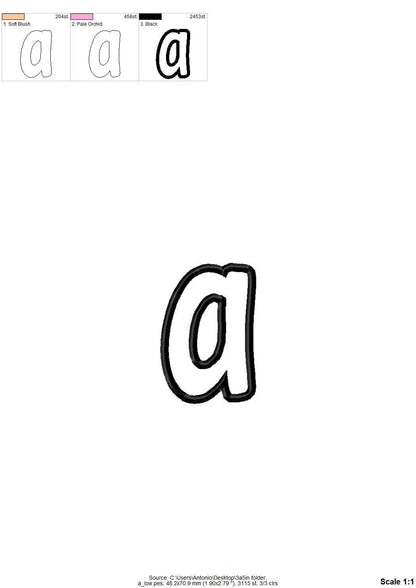 Kids Monogram Font Applique