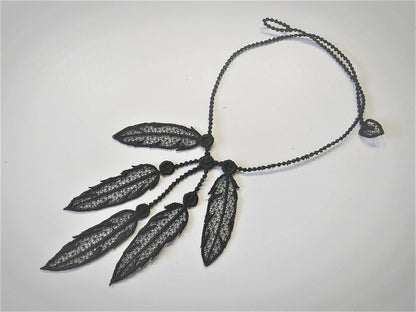 Lace Feather Necklace FSL