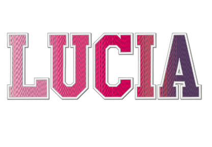 Iridescent Ombre Font Lucia