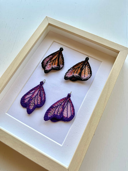 Butterfly Wings Lace Earrings